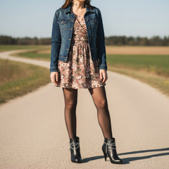 Brand New Women 2PCS Silver Metal Boot Chain Bracelet Shoe Anklet Stars Charm Set Fashion Jewelry - A PAIR     BC28