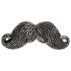 NEW Men Women Silver Metal Fashion Belt Buckle Big Mustache Shape Handlebar Casual Look