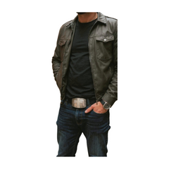 Men’s Western Work Belt Buckle – Heavy-Duty Silver Cross Buckle, Rugged Cast Metal, Fits 1.5" Snap Belts – Ranch, Rodeo, Outdoor & Everyday