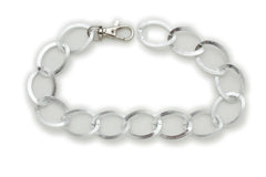 Brand New Women Silver Metal Boot Chain Bracelet Shoe Anklet Thick Links Charm SET BC304