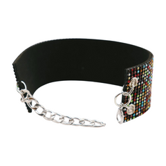 Brand New Women Silver Metal Boot Chain Bracelet Shoe Anklet Multi Colors Rhinestones Band Charm SET BC240