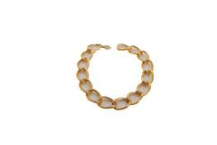 Brand New Women Gold Metal Boot Chain Thick Textured Links Bracelet Shoe Anklet Bold Charm SET BC148