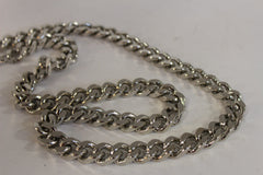 Brand New Men Silver Metal Chain Links Fashion Necklace Long Streetwear Heavy Duty Strong   -  M6