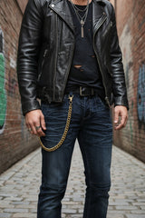 New Men Gold Wallet Chain 25" Metal Fashion Jewelry KeyChain Biker Strong Big Links