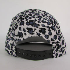 Brand New Adult White Leopard Print Boss Text Cap Black Brim Adjustable Baseball Hat Unisex  M17