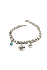 Brand New Women Silver Metal Boot Chain Bracelet Shoe Anklet Love To Complete Your Life Charm SET BC292
