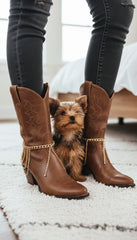 Brand New Women Gold Metal Chain Boot Bracelet Shoe Multi Wave Strands Charm SET BC99