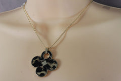 Brand New Gold Tone Leopard Pendant Fashion Necklace New WN77