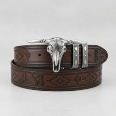 NEW Texas Longhorn Skull Metal Belt Buckle Fashion Accessory