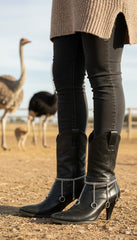 Brand New Women Silver Metal Boot Chain Bracelet Shoe Anklet Dangle Long Ring Charm SET BC86