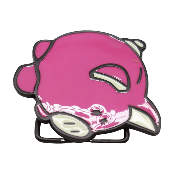 Brand New Men Women Metal Belt Buckle Pink Piggy Bank Animation Teens Kids Style