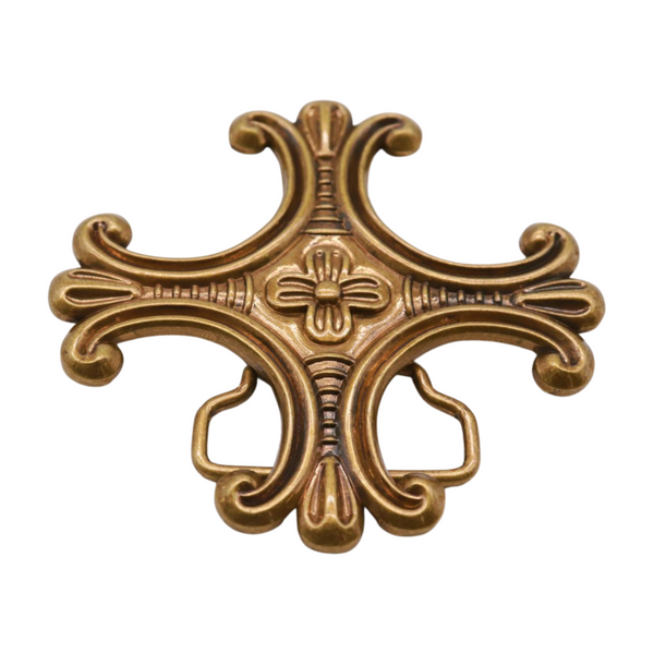 Brand New Men Women Belt Buckle Antique Gold Metal Jeremiah Cross Saint Maurice Weekend Wear