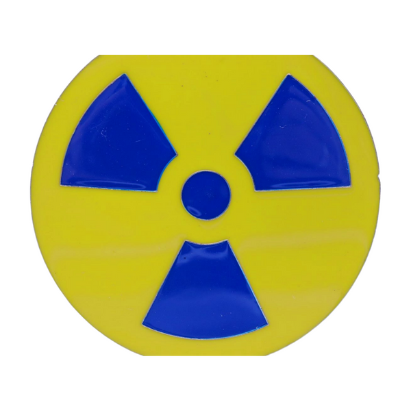 Brand New Men Fashion Belt Buckle Silver Metal Nuke Bomb Symbol Nuclear Animation Anime