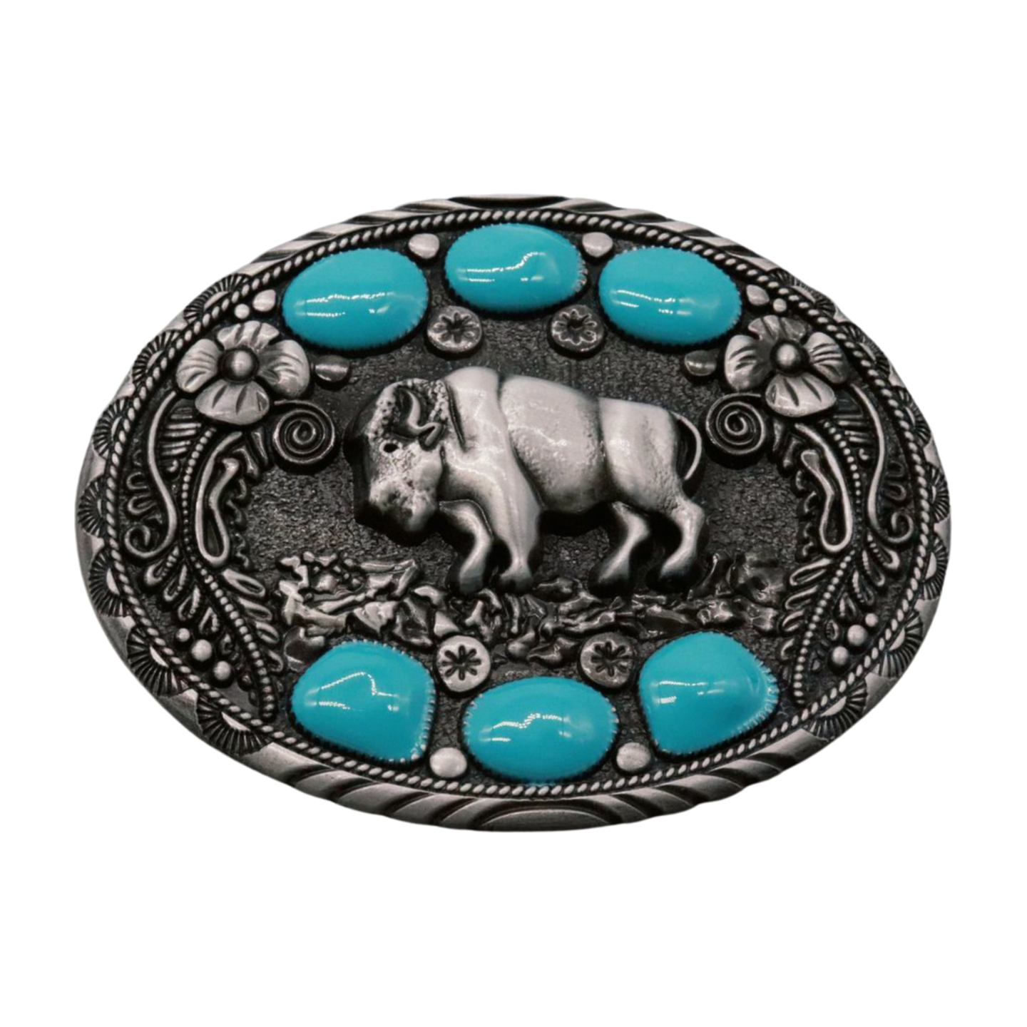 Buffalo beaded belt buckle Buffalo Skull Design #beaded #beltbuckle #handmade #native  main image 2