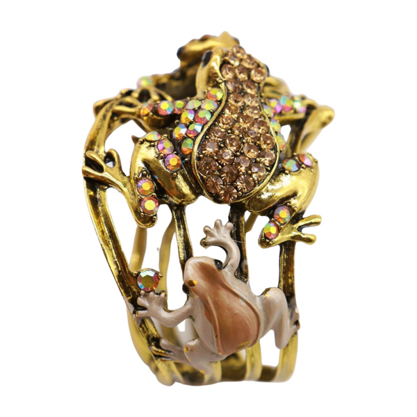 Brand New Women Gold Metal Fashion Cuff Bracelet Frog Fashion Jewelry