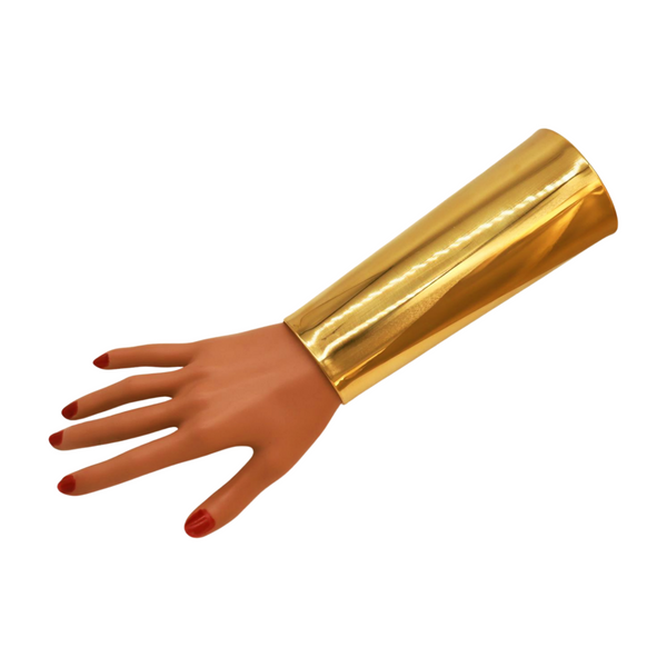 Brand New Women Gold Metal Extra Long Cuff Bracelet Jewelry Accessories Bling Wide