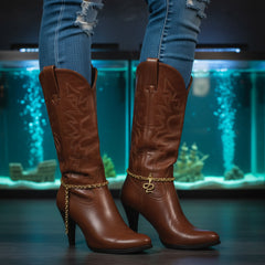 Brand New Women 2PC Gold Boot Chain Bracelet Cobra Snake Charm Shoe Anklet BC68