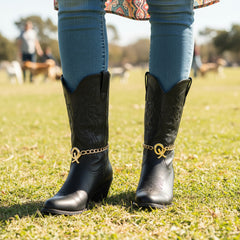 Brand New Women 2PCS Gold Metal Boot Chain Bracelet X O Charm Shoe Anklet BC71