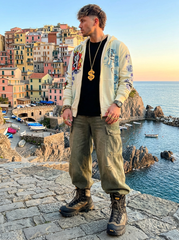 Brand New Men Gold Metal Chain Fashion Necklace Long Streetwear Dollar Sign Money $ Pendant -  M8