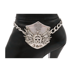 "Born to Ride" Motorcycle Biker Pendant Boot Chain