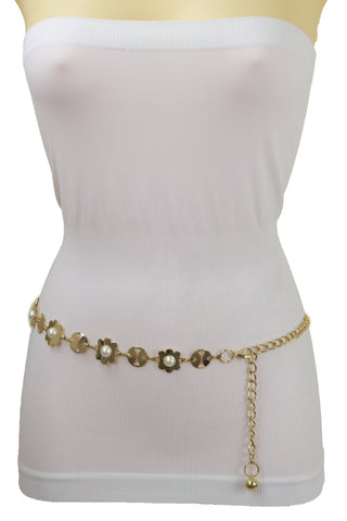 Black Leather Snake Skin Belt Retro Gold Buckle Studs New Women Fashion Accessories S M
