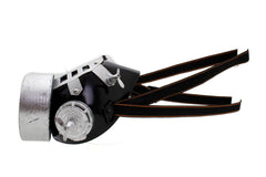Brand New Adult Industrial Costume Face Mask Black Metallic Silver for Steampunk and Dystopian Looks  M15