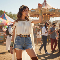 Women Antique Gold Long Metal Roman Cuff Bracelet New Women Antique Gold Long Metal Roman Cuff Fashion Bracelet Halloween Accessory