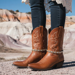 Brand New Women Gold Metal Boot Chain Bracelet Shoe Anklet Bling Silver Mesh Weave Charm SET BC170