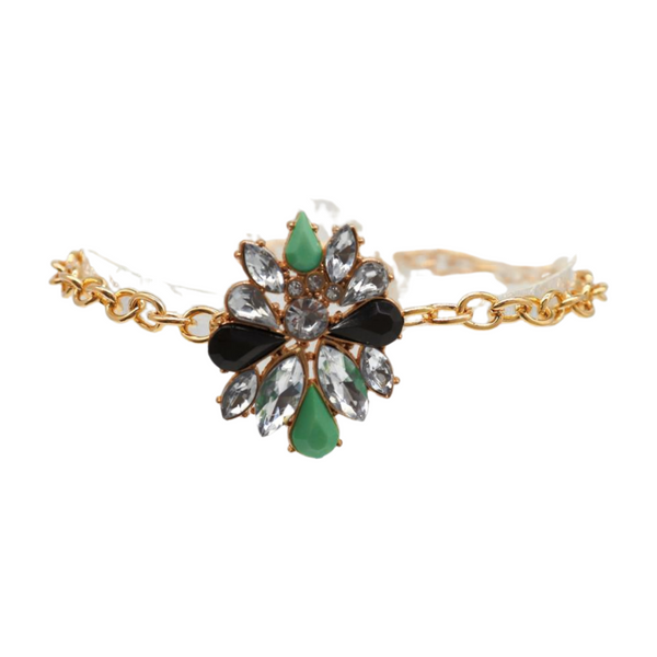 Women Gold Metal Boot Chain Bracelet Shoe Bling Star Charm
