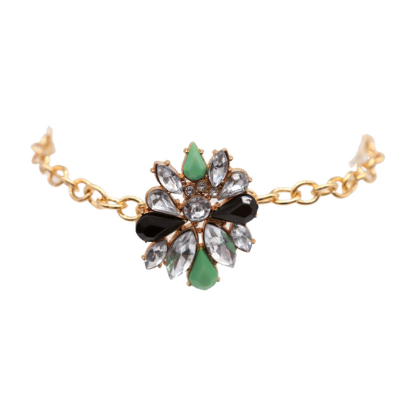 Women Gold Metal Boot Chain Bracelet Shoe Bling Star Charm