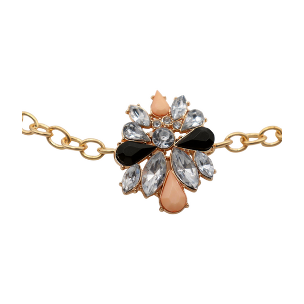 Women Gold Metal Boot Chain Bracelet Shoe Silver Star Charm