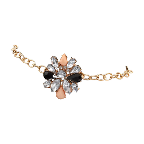 Women Gold Metal Boot Chain Bracelet Shoe Silver Star Charm