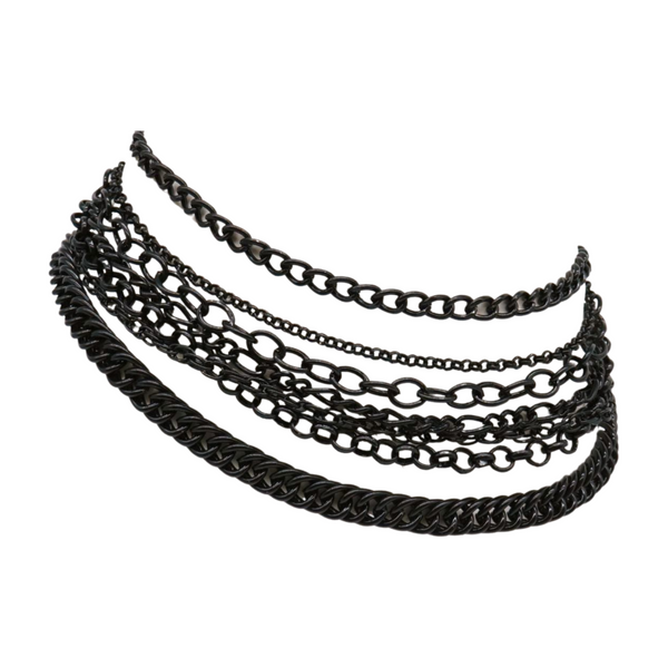 Brand New Women Black Metal Chain Boot Bracelet Anklet Shoe Wave Charm Texas Western Style