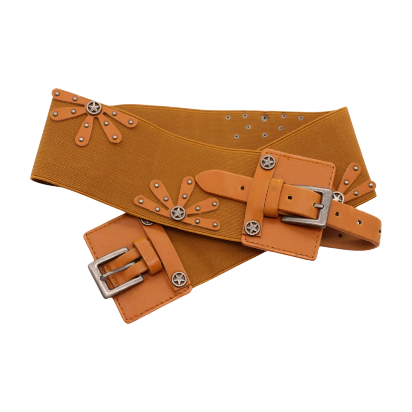 New Women Brown Elastic Wide Band Western Fashion Belt Texas Lone Star –  alwaystyle4you