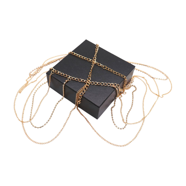 Brand New Women Gold Metal Chain Waves Belt Silver Bling S M