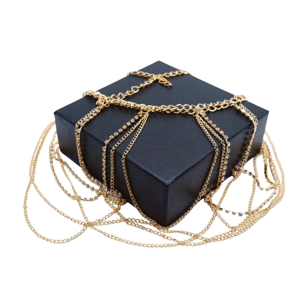 Brand New Women Gold Metal Chain Waves Belt Silver Bling S M