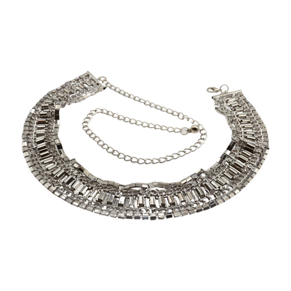 Brand New Women Silver Metal Chain Fashion Belt Size S M L