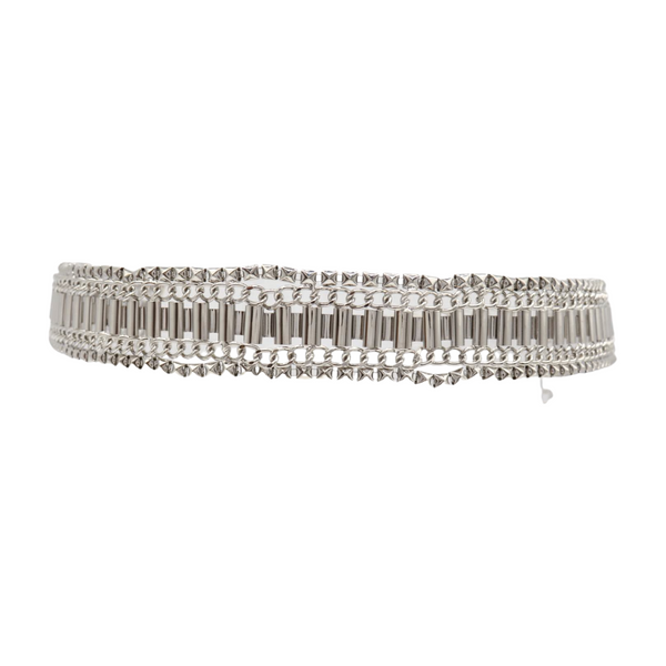 Brand New Women Silver Metal Chain Fashion Belt Size S M L