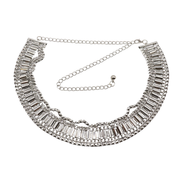 Brand New Women Silver Metal Chain Fashion Belt Size S M L