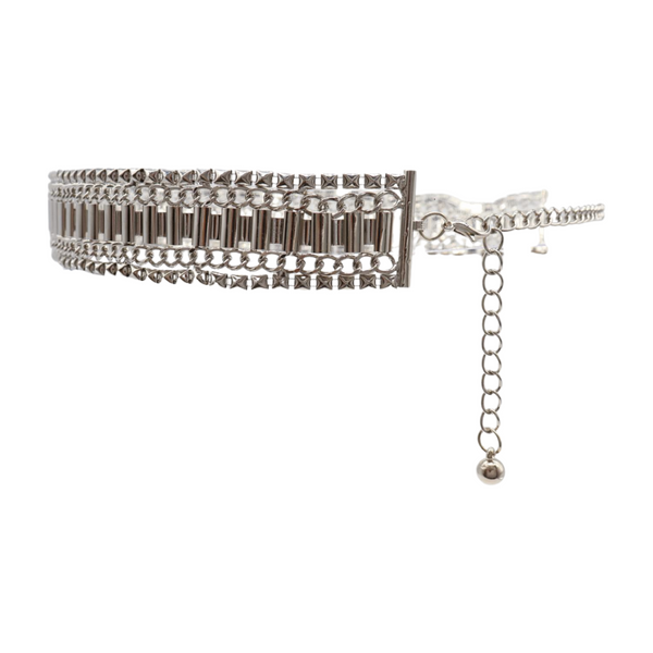Brand New Women Silver Metal Chain Fashion Belt Size S M L