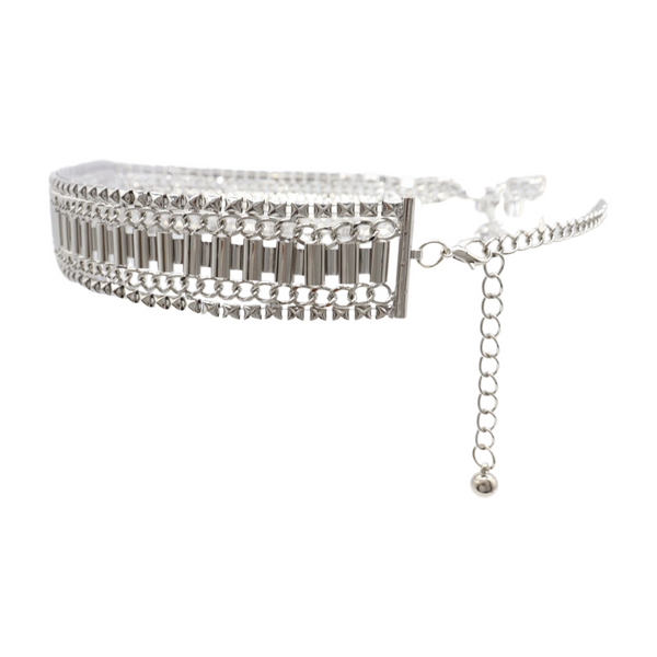 Brand New Women Silver Metal Chain Fashion Belt Size S M L