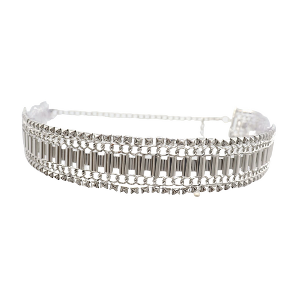 Brand New Women Silver Metal Chain Fashion Belt Size S M L
