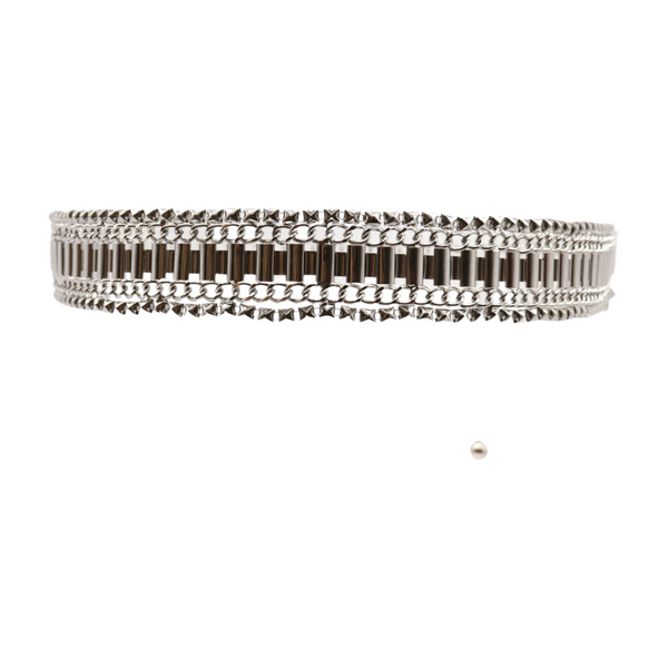Brand New Women Silver Metal Chain Fashion Belt Size S M L