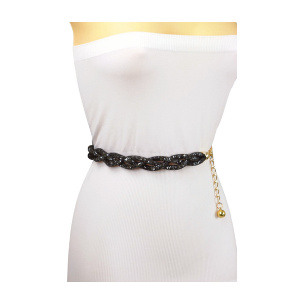 12 Different Colors Stretch Crocodile Stamped Belt Big Square Buckle New Women Accessories