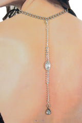 Unique Silver-Tone Rhinestone Back Jewelry Gift Handmade in USA Women WN81