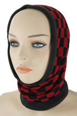 4-in-1 Checkered Neck Warmer Head Cover