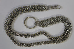 Brand New Men’s Handmade Silver Pocket Chain, 16 In Double-Strand Wallet Chain, USA-Made Biker Trucker M30