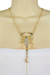 Brand New Gold Scorpion Body Chain For Women, Adjustable Beach Harness Jewelry -   WN51