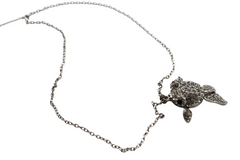 Brand New Long Silver Tone Fish Necklace Rhinestone Animal Pendant Women 26-28 in WN56 (Copy)
