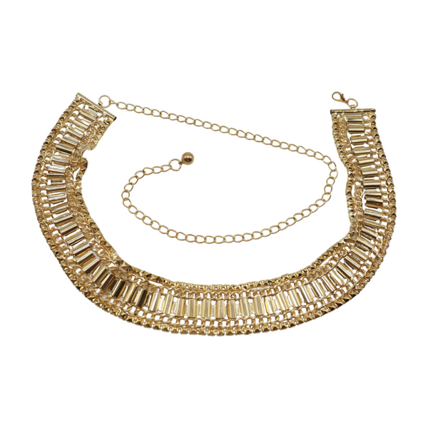 Brand New Women Gold Metal Chain Fashion Belt Hip High Waist Size S M L